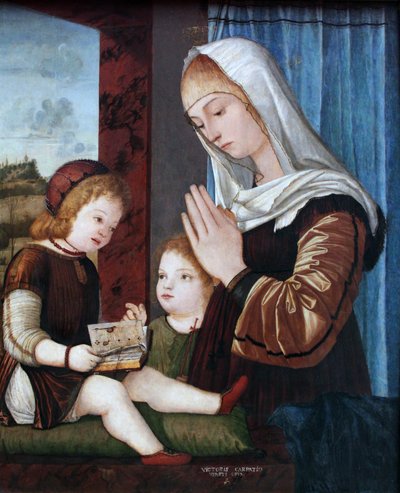 Madonna with Child and Young John the Baptist by Vittore Carpaccio